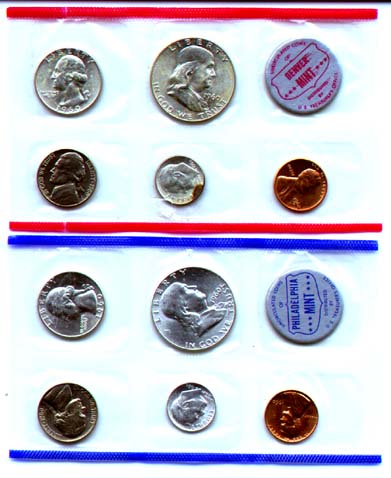 Lot of 2 1985 US MINT SETS P & D In Original Envelopes 20 BU Coins In Cello #1